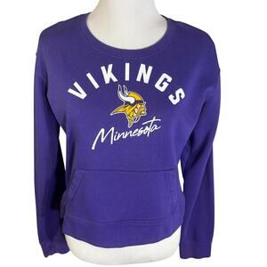 Nike NFL Purple Minnesota Vikings Sweatshirt Pocket Women's Size Small S READ